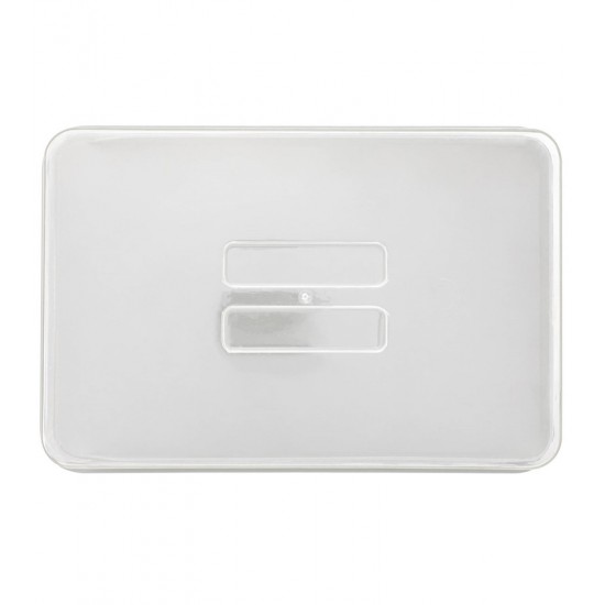 Porta Frios 24x16x4,5cm De Polipropileno Com Tampa De Poliestireno Off-White
